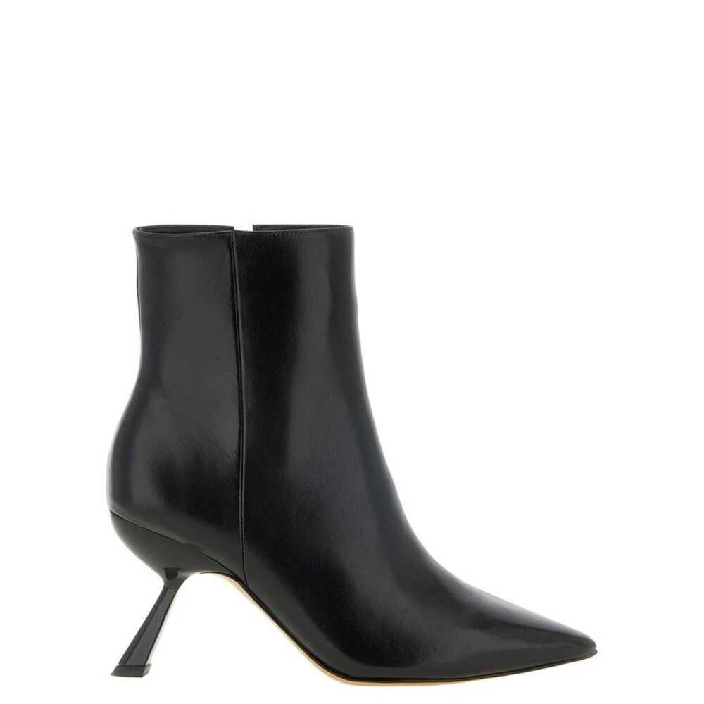 Alexandre Birman Black Calfskin Ankle Women's Boots